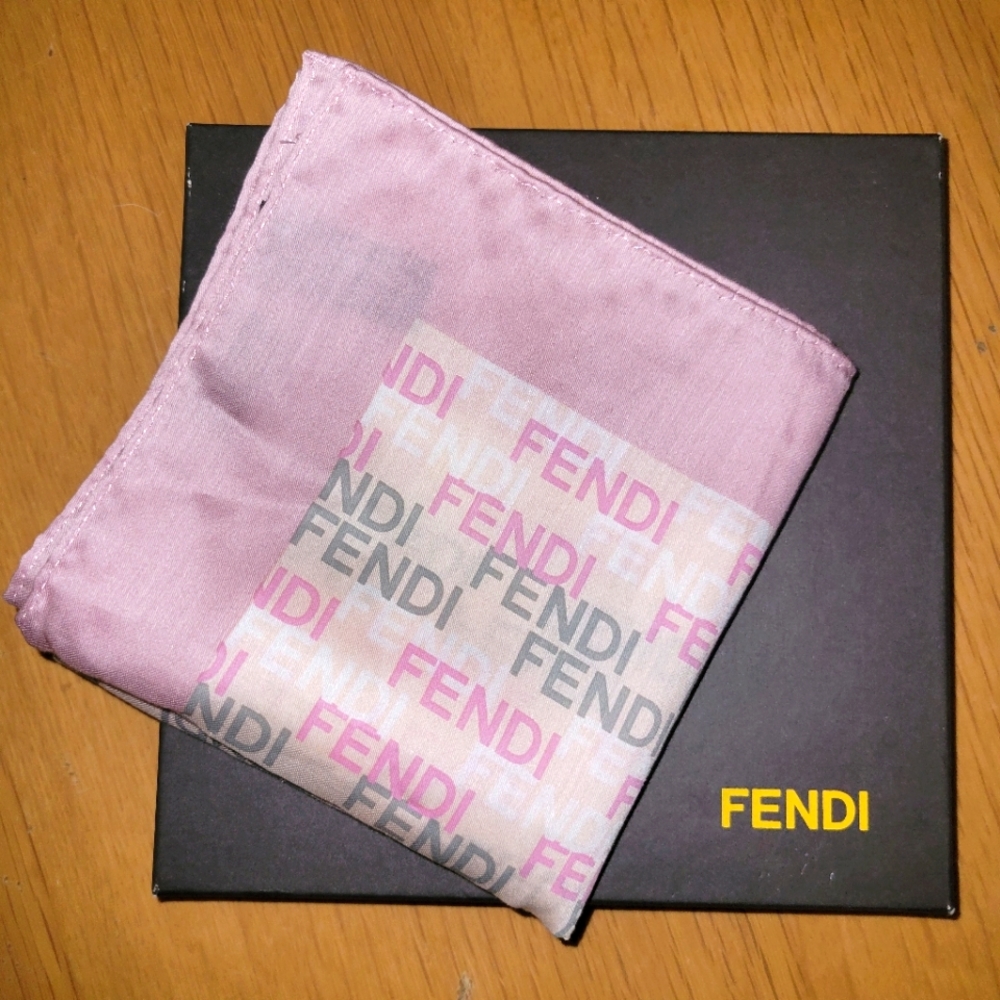 FENDI Vintage Pink Scarf